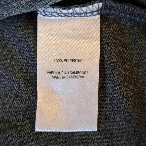 ❤ Lavon Grey Activewear Top Women's Medium Short Sleeved Crewneck - Picture 8 of 11